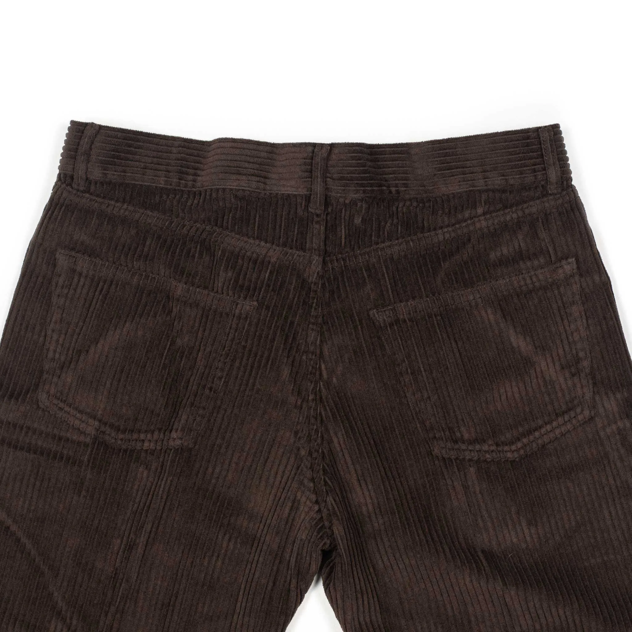 Aacero 5 pocket pants in brown wide wale cotton corduroy