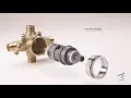 American Standard Flash Shower Rough-In Valve With PEX Inlet Elbows/Universal Outlets for Cold Expansion System RU108E