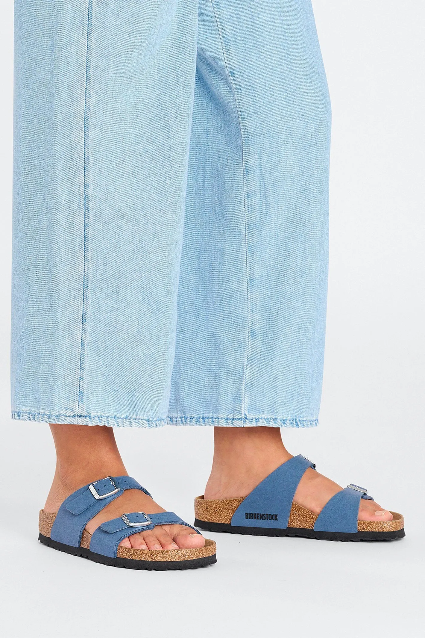 Birkenstock Sydney SYN Soft Elemental Blue Vegan Regular Fit Sandal 1026666