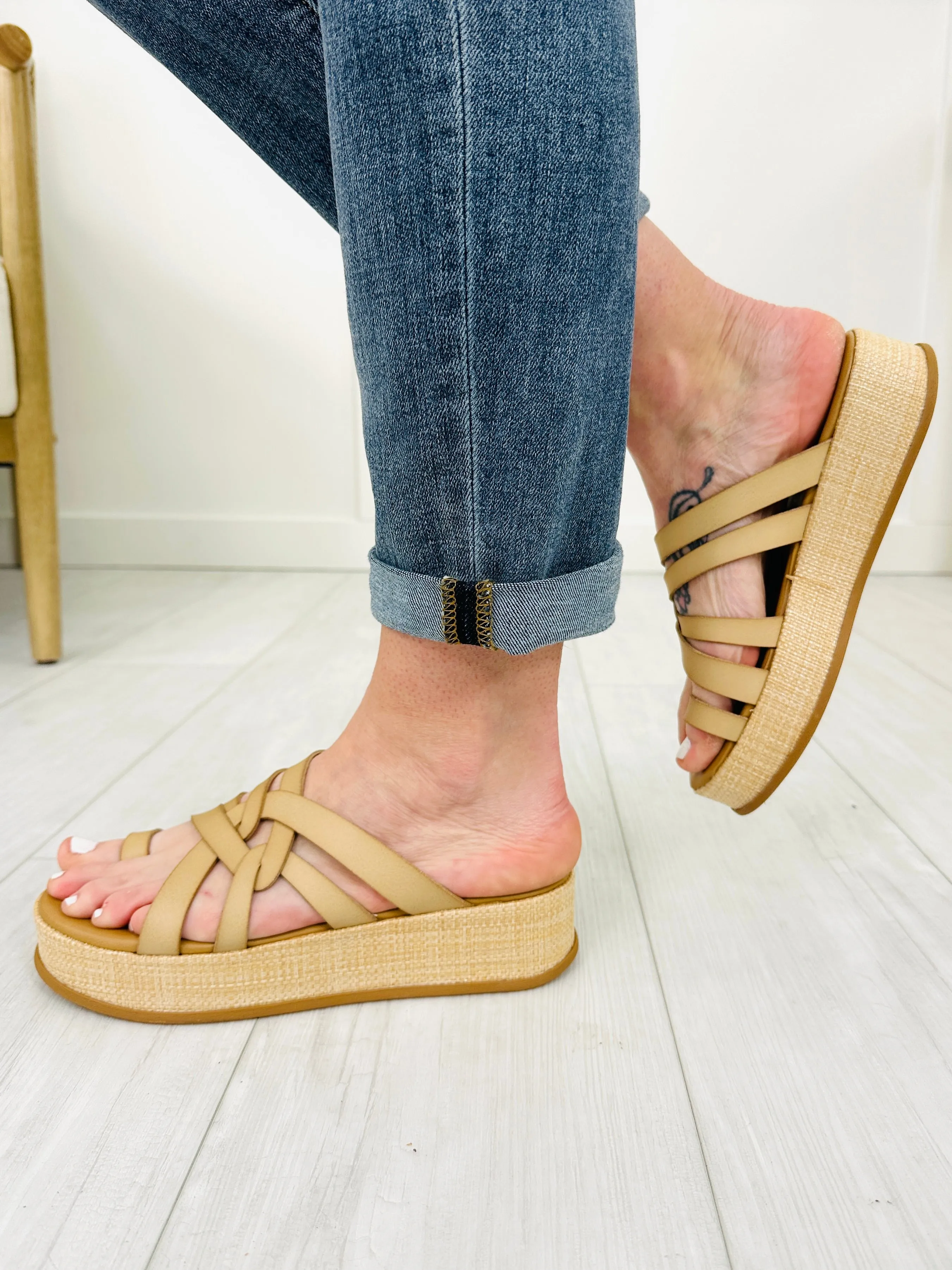 Breezy Heights Sandals In Lt Almond