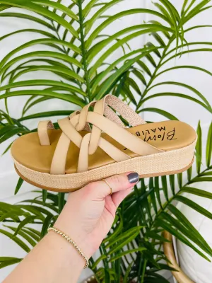 Breezy Heights Sandals In Lt Almond