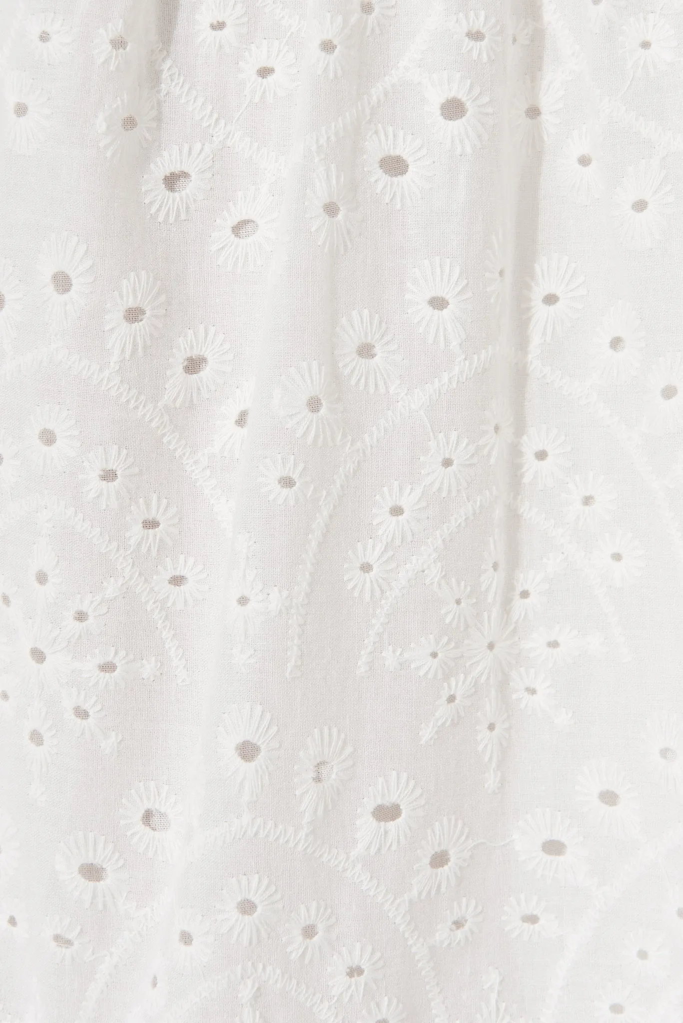 Charm Midi Dress In White Broderie