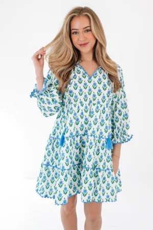 City Of Sunflowers Dress - White