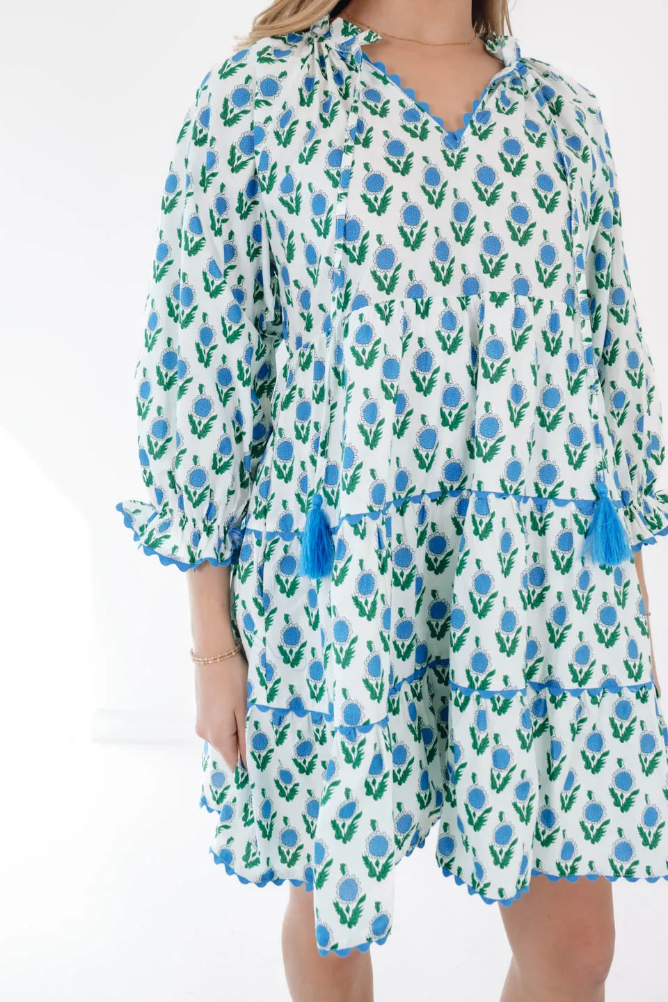 City Of Sunflowers Dress - White
