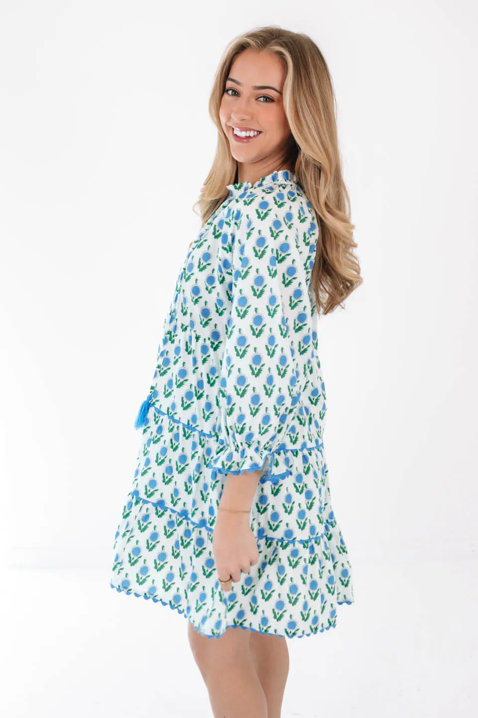 City Of Sunflowers Dress - White