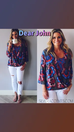 DEARJOHN Floral REIGN Surplice Twofer Top