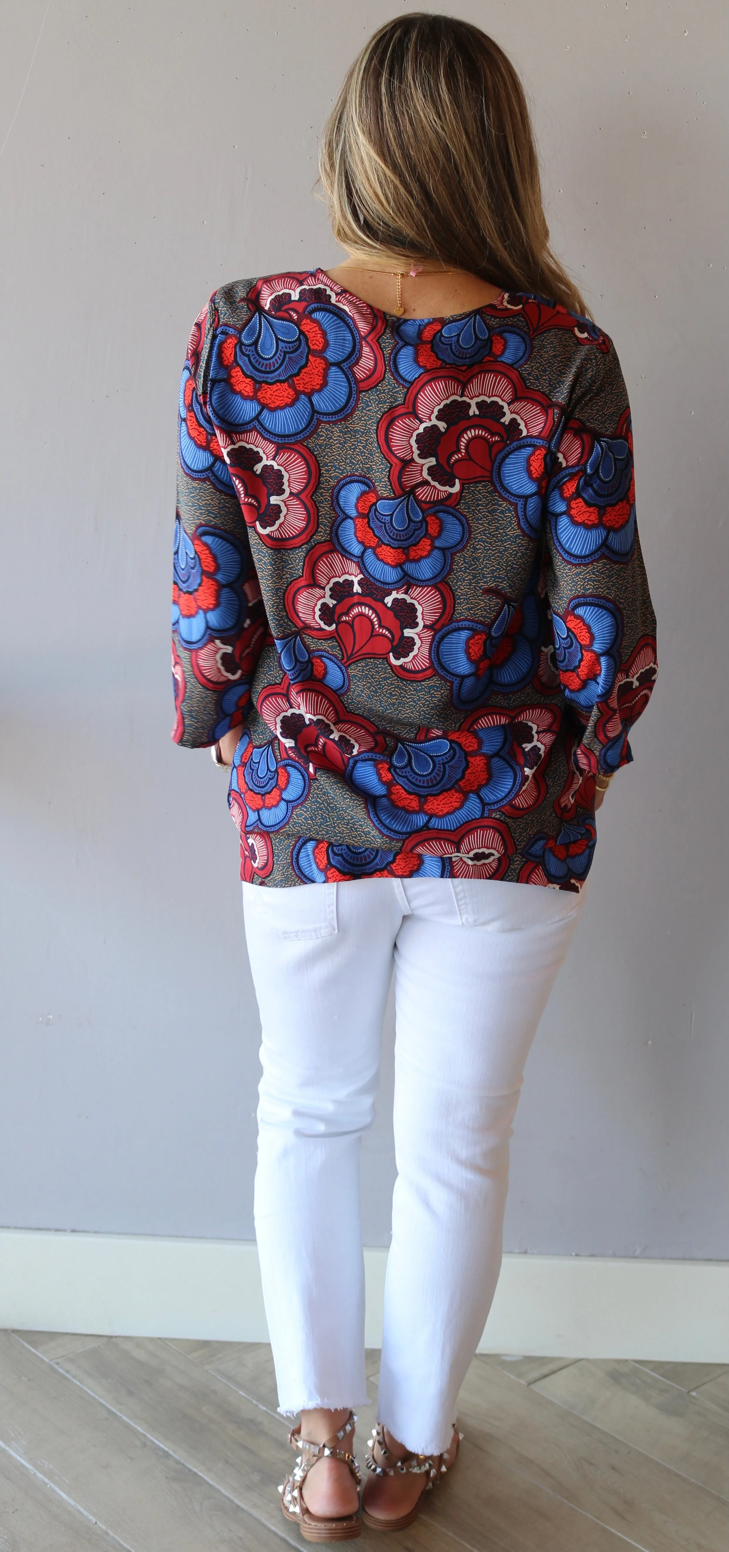 DEARJOHN Floral REIGN Surplice Twofer Top