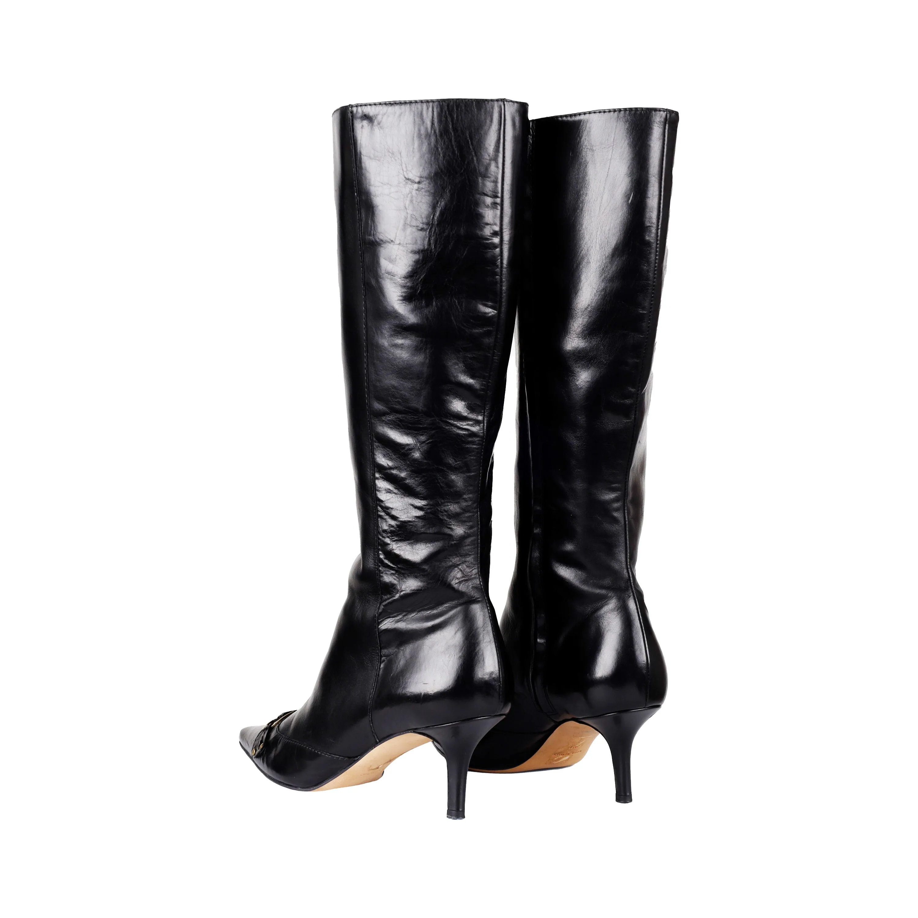 Dior Pointed Toe Knee High Boots - '00s
