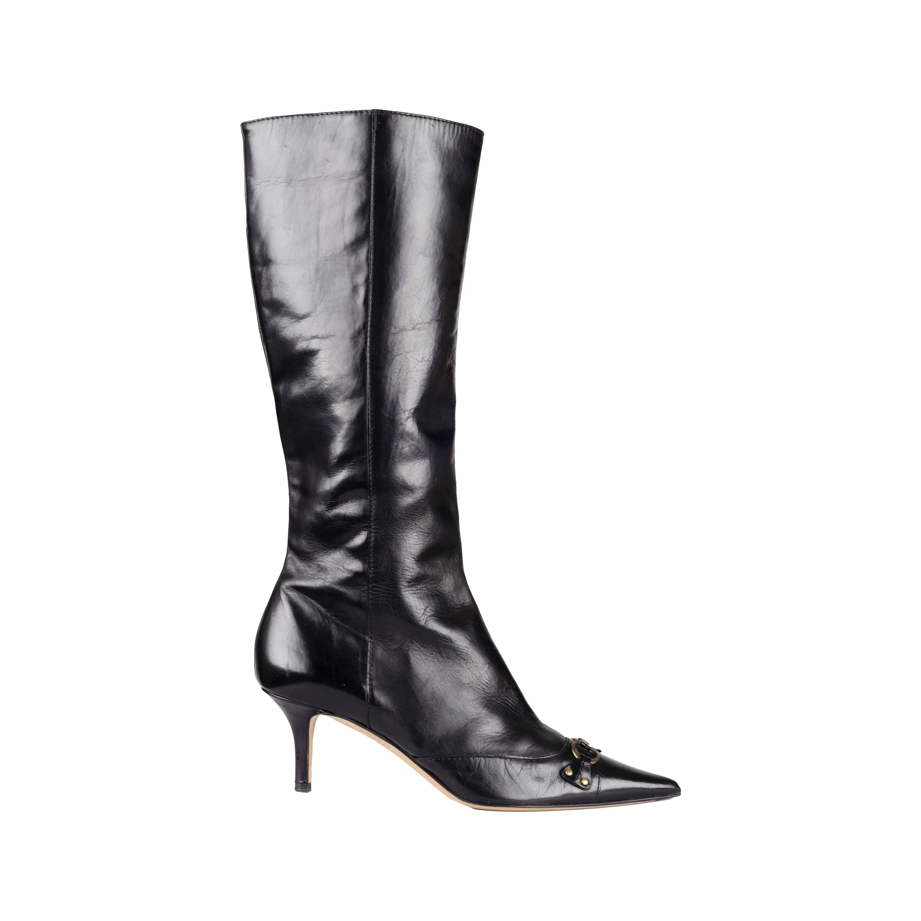 Dior Pointed Toe Knee High Boots - '00s