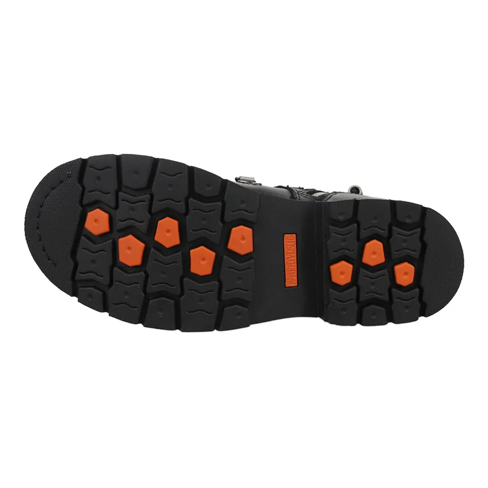 Distortion Logo Motorcycle Round Toe Boots