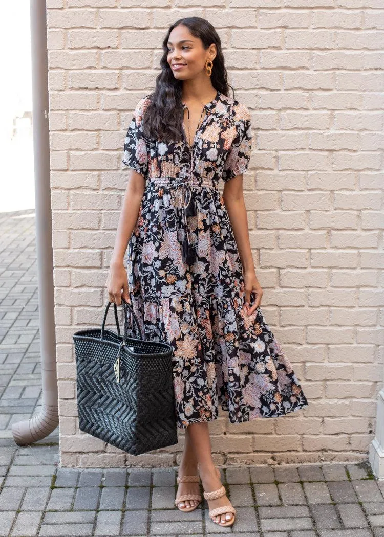 Elan Cluffs Floral Print Maxi