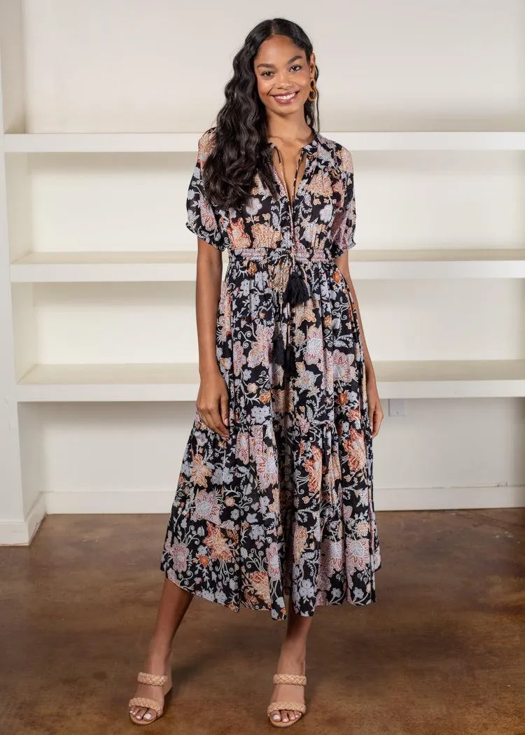 Elan Cluffs Floral Print Maxi