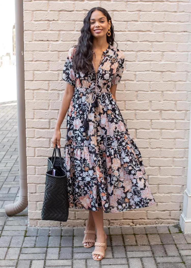 Elan Cluffs Floral Print Maxi