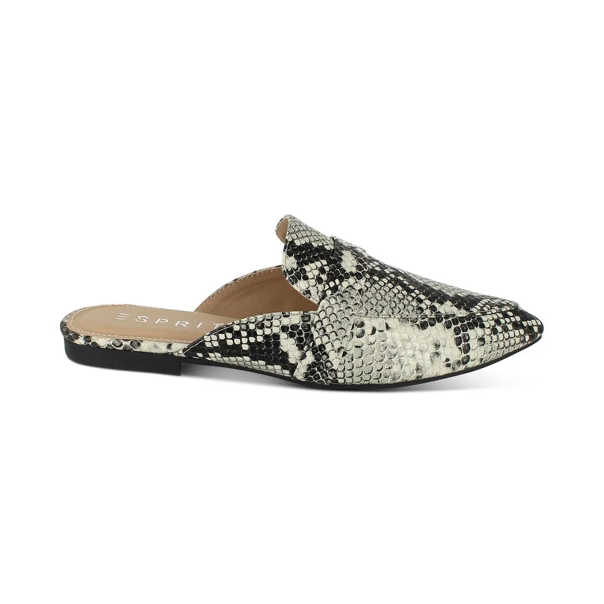 Esprit Womens Jade Faux Leather Pointed Toe Loafer Mule