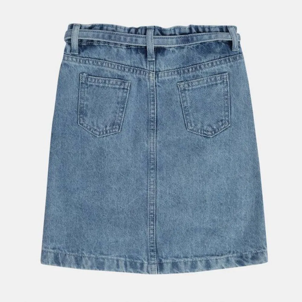 Girls Blue Denim Skirt