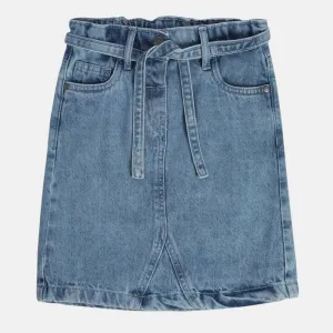 Girls Blue Denim Skirt