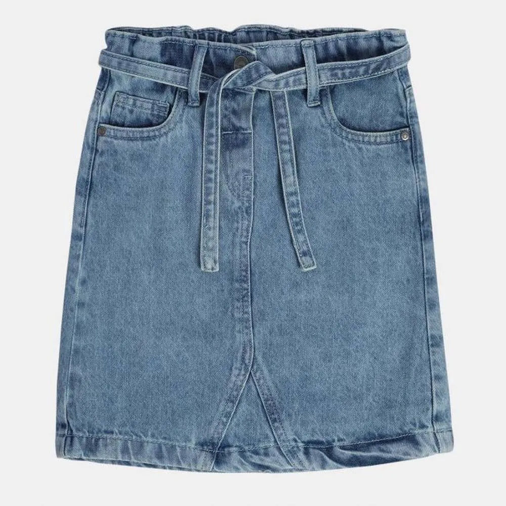 Girls Blue Denim Skirt