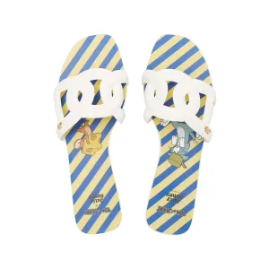 Grase Augusatus Flat Sandals White