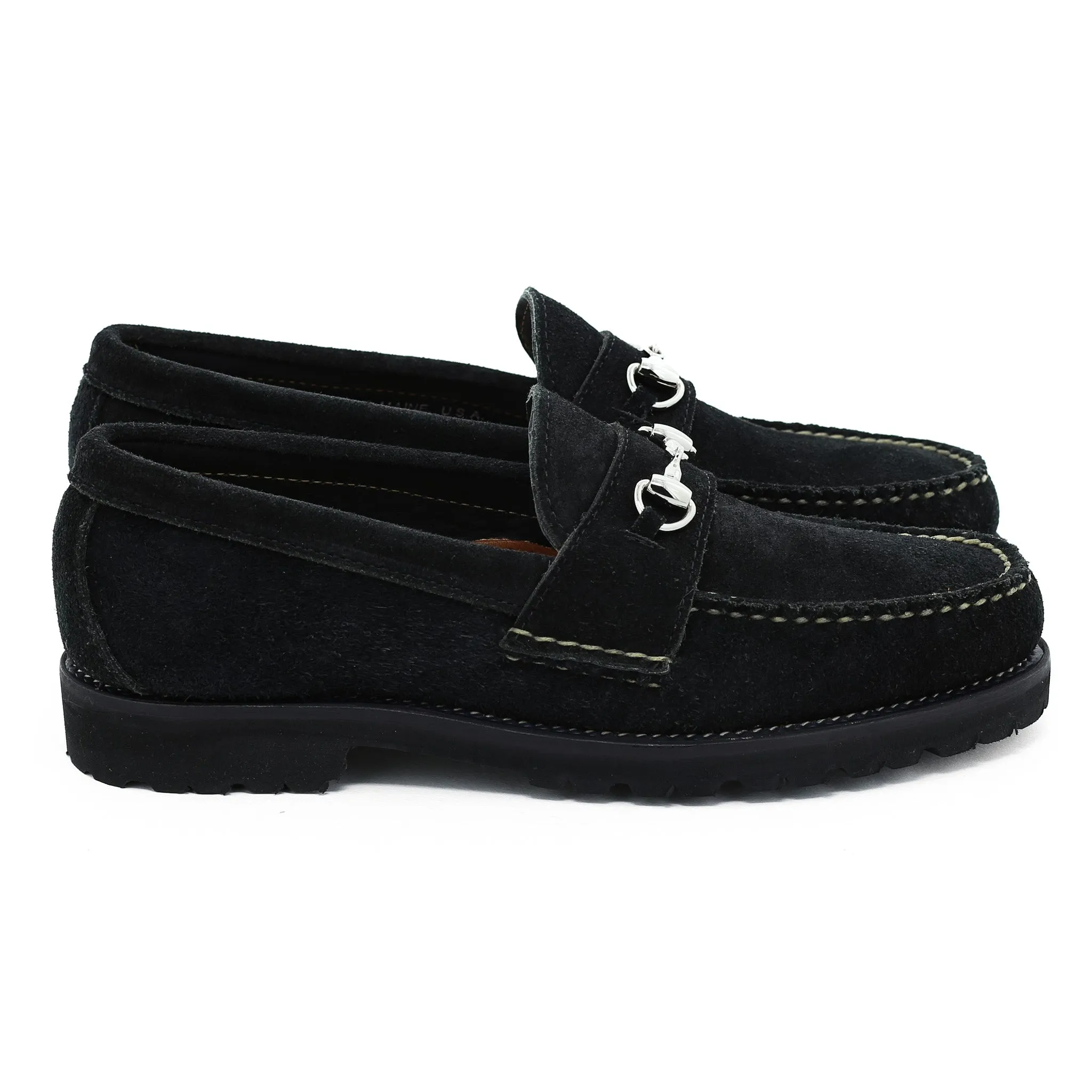 Horsebit Loafer w/Lug Sole - Black Orion Fleshout