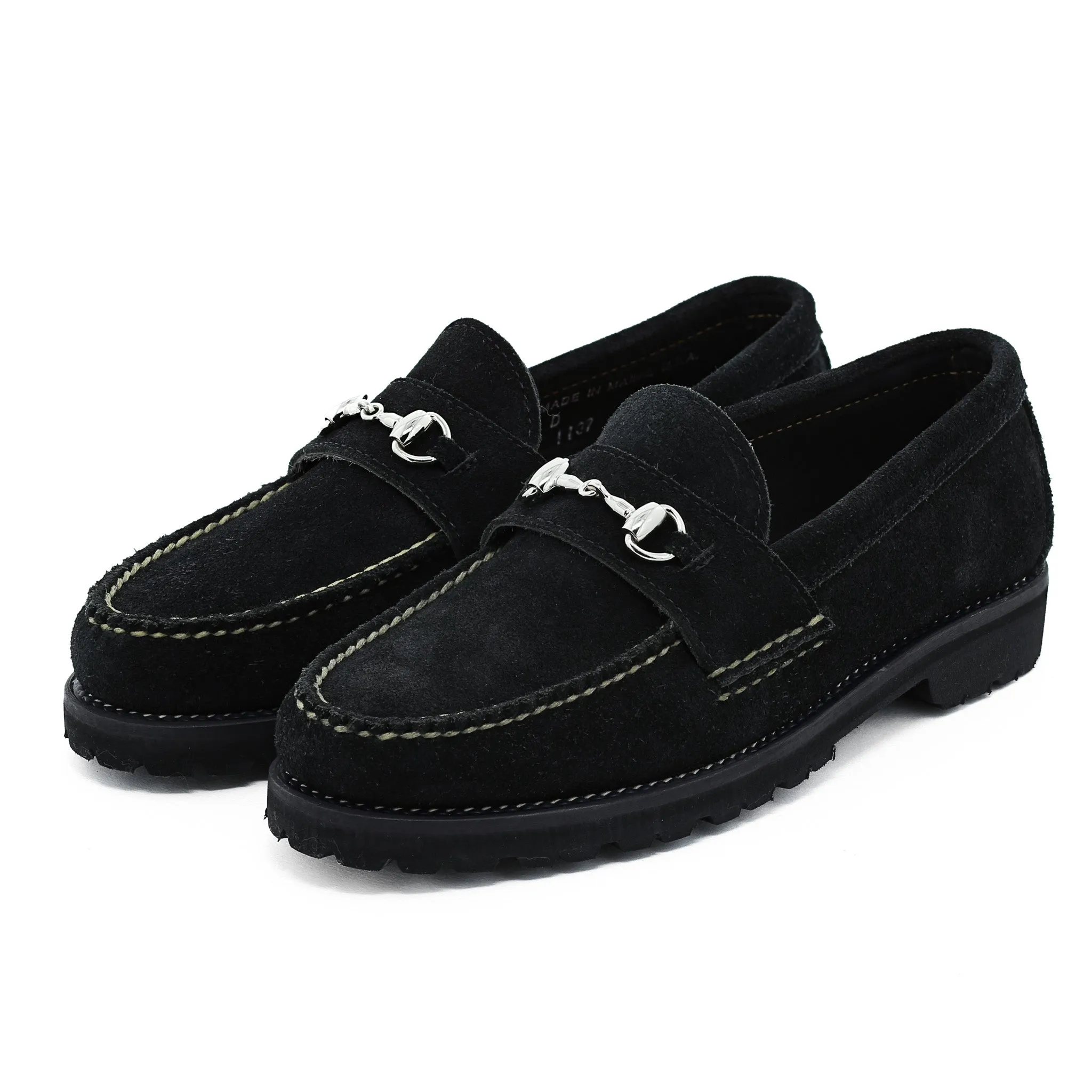 Horsebit Loafer w/Lug Sole - Black Orion Fleshout