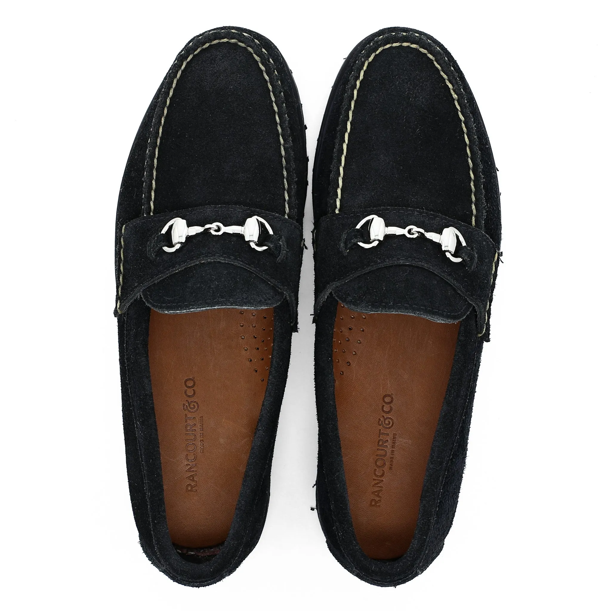 Horsebit Loafer w/Lug Sole - Black Orion Fleshout