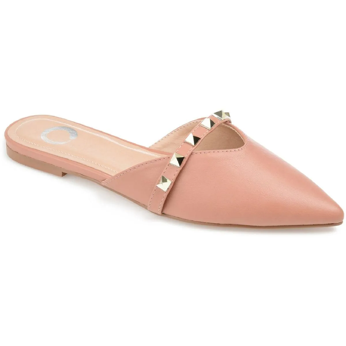 Journee Collection Womens DREAH Faux Leather Pointed Toe Mules