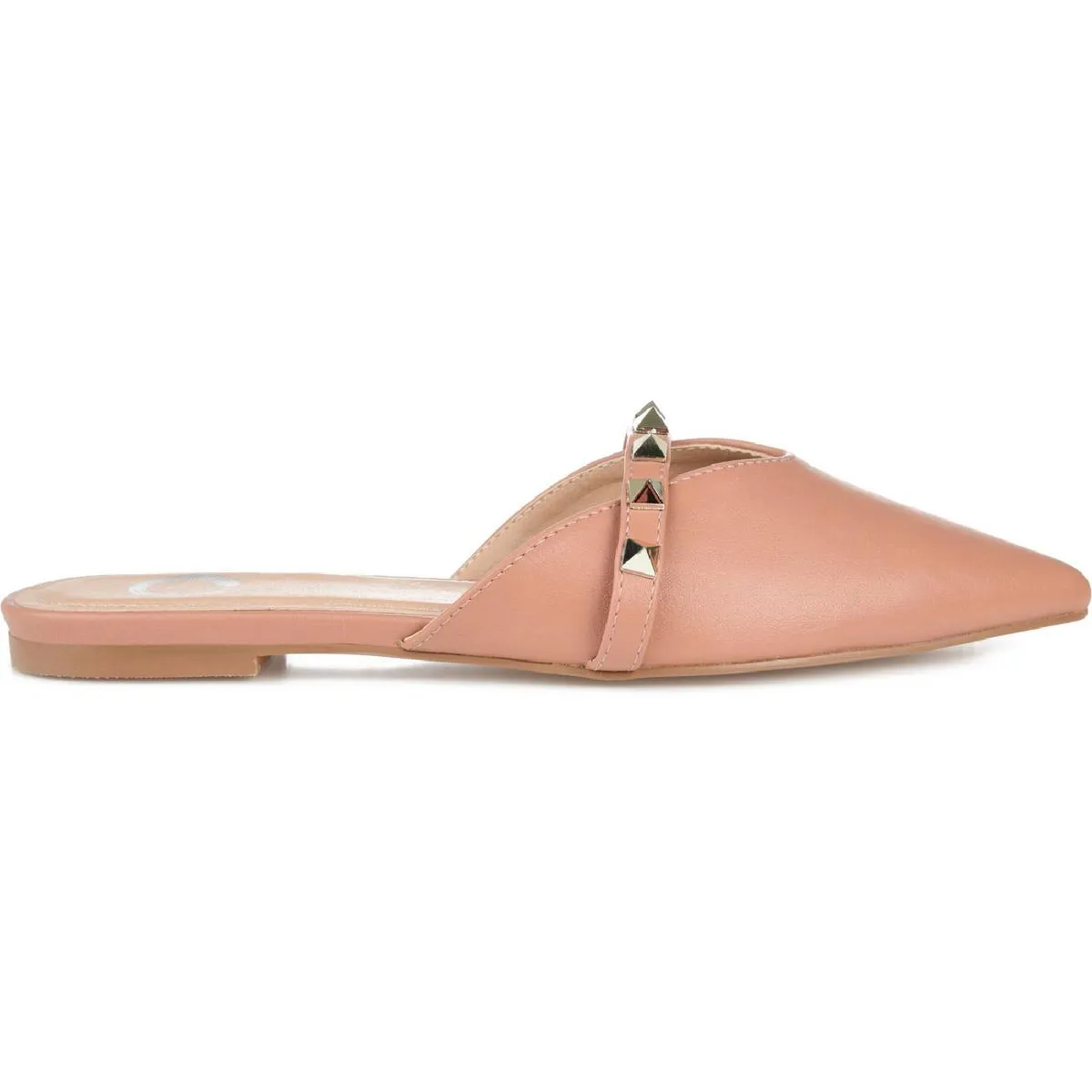 Journee Collection Womens DREAH Faux Leather Pointed Toe Mules