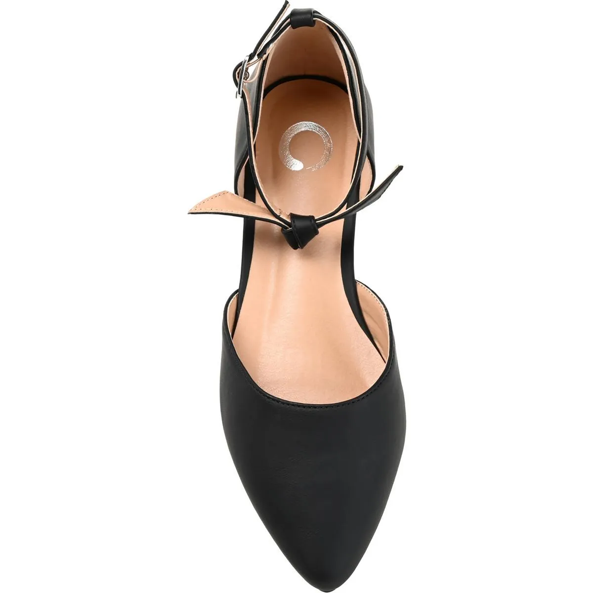 Journee Collection Womens Vielo Faux Leather Pointed Toe D'Orsay