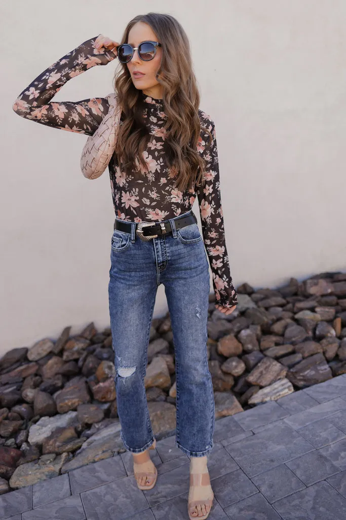 Kancan Bella Vista High-Rise Crop Flare Jeans