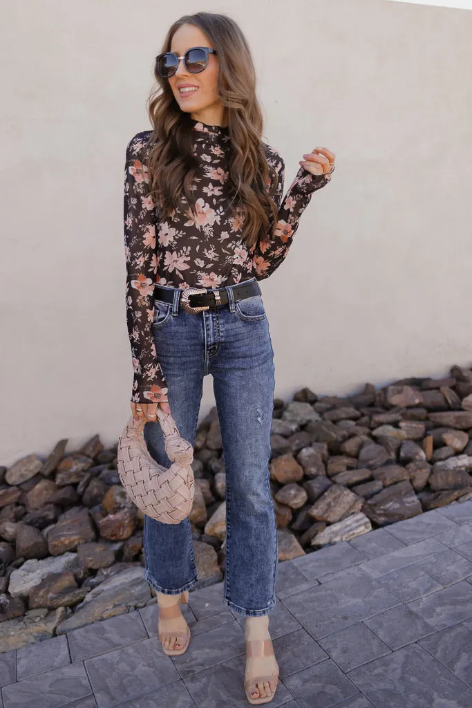 Kancan Bella Vista High-Rise Crop Flare Jeans