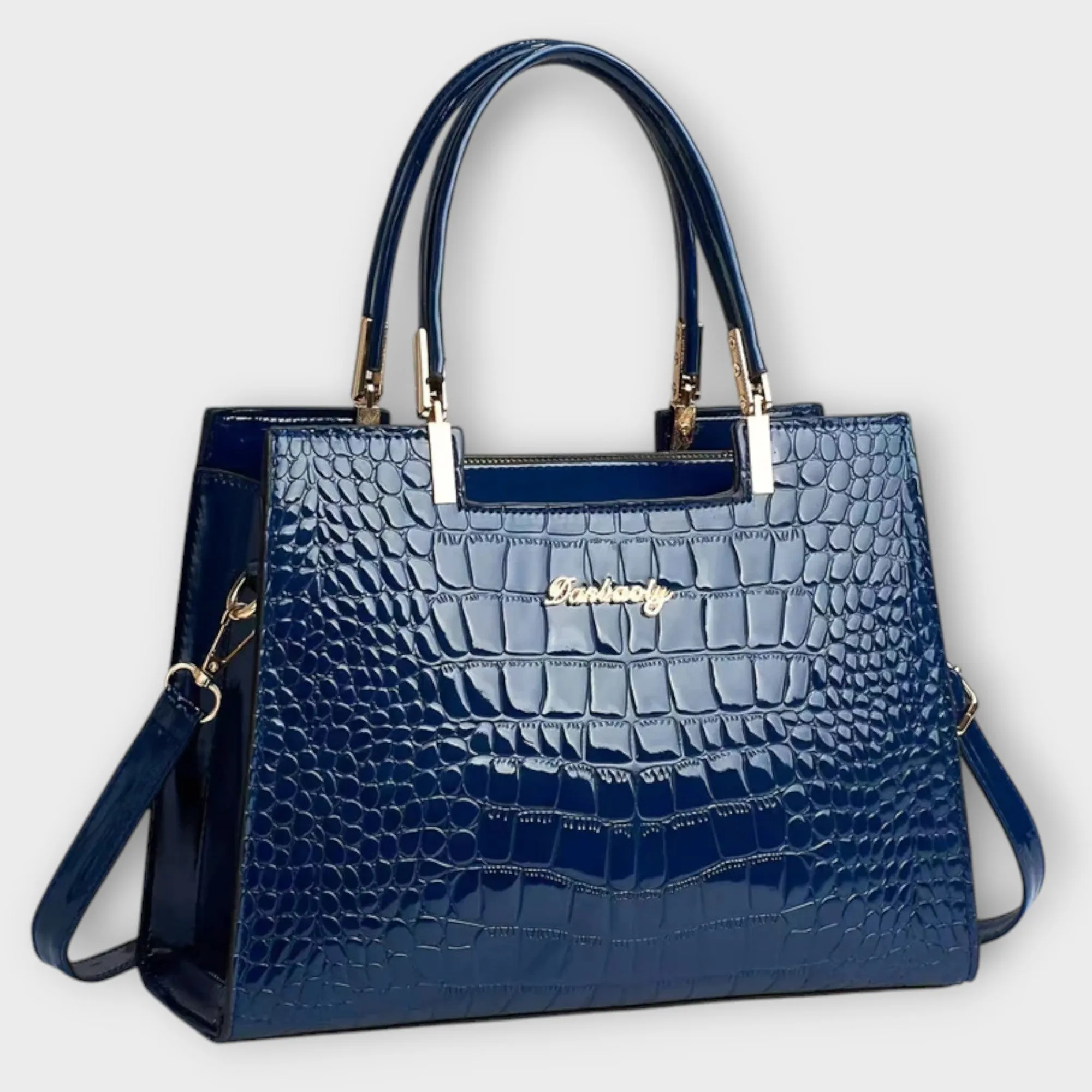 Lonova Glossy Croc Handbag