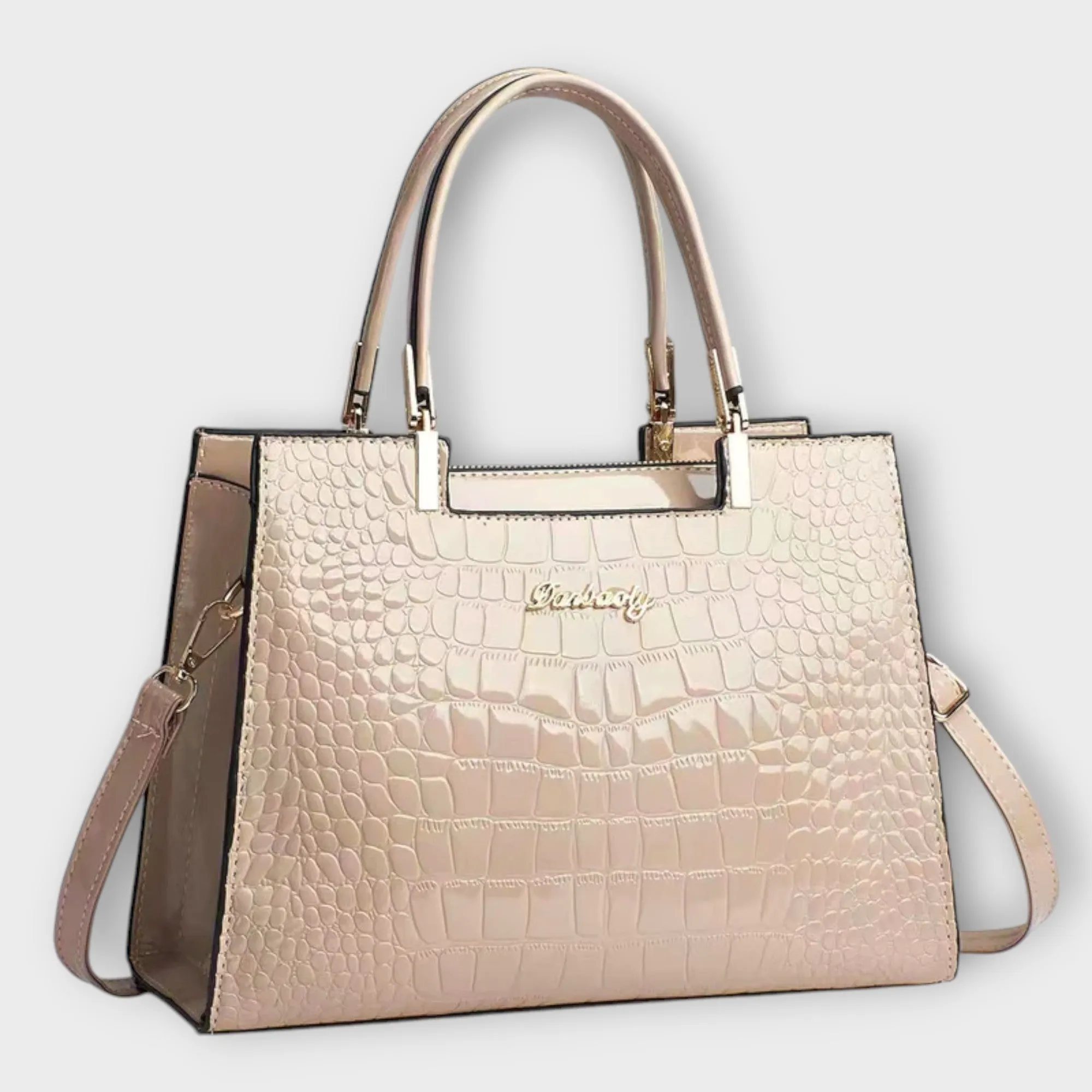 Lonova Glossy Croc Handbag