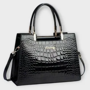 Lonova Glossy Croc Handbag