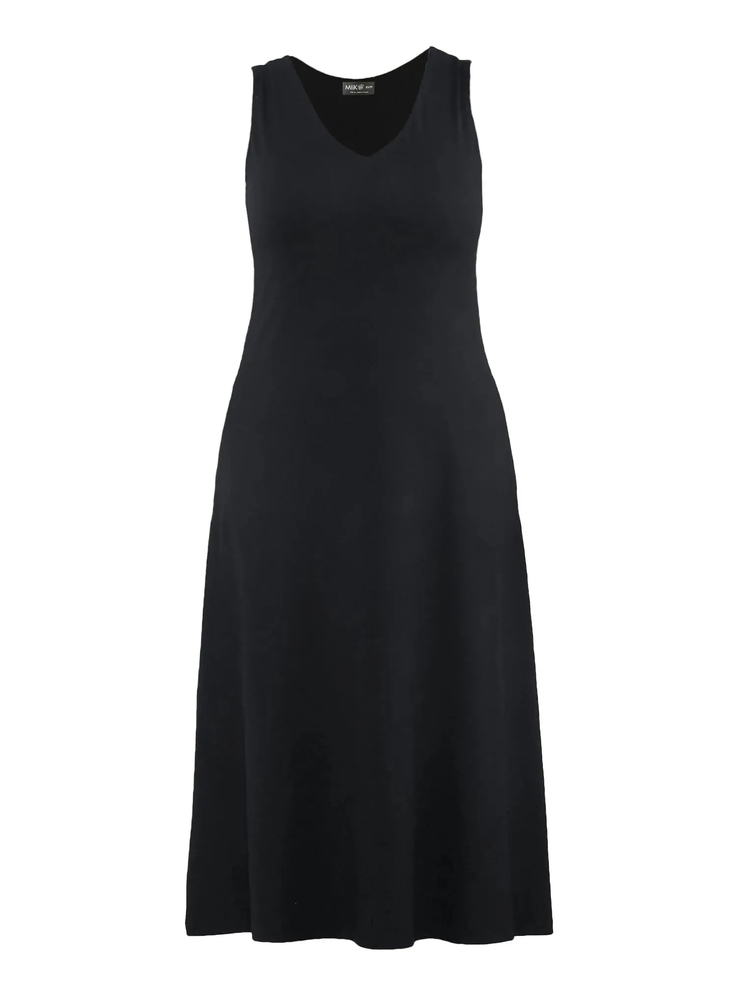Margot v-neck midi dress with pockets
