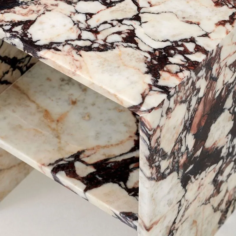 Modern Simple Double-layer Marble Side Table