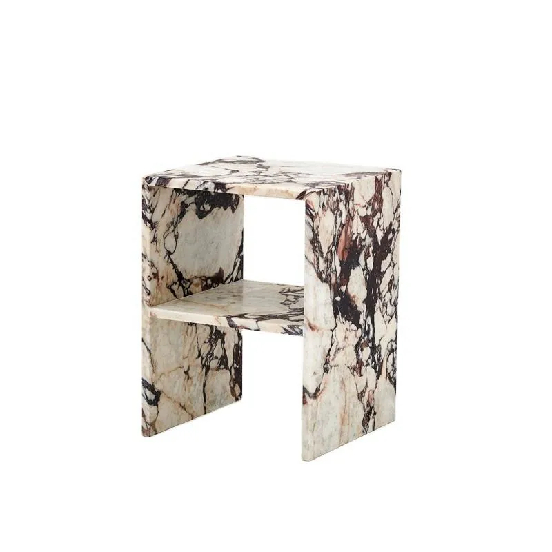 Modern Simple Double-layer Marble Side Table