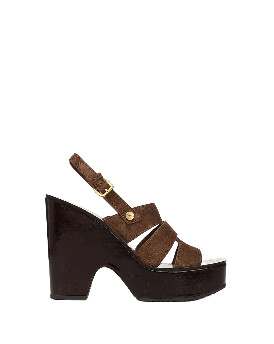Peony Suede Platform Sandal