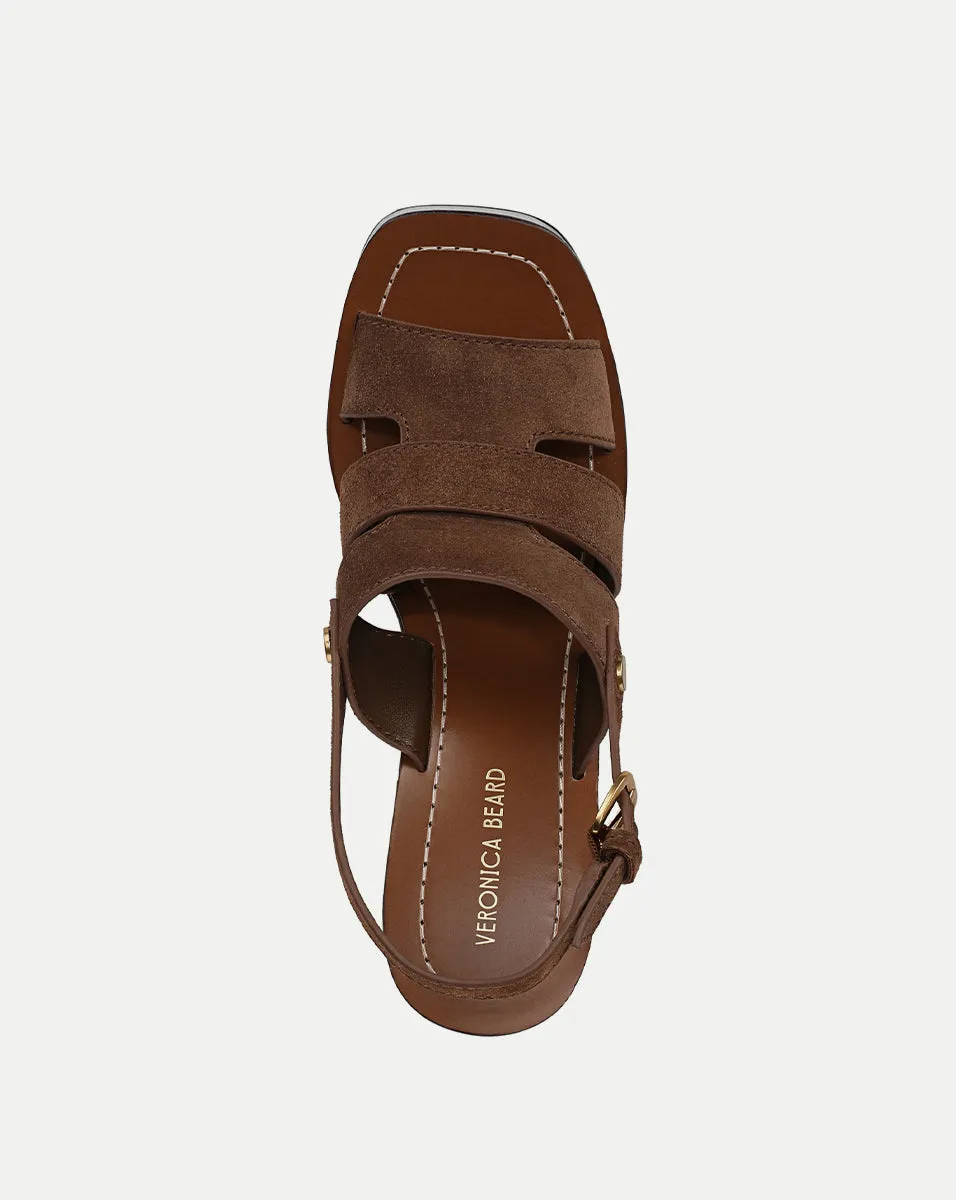Peony Suede Platform Sandal