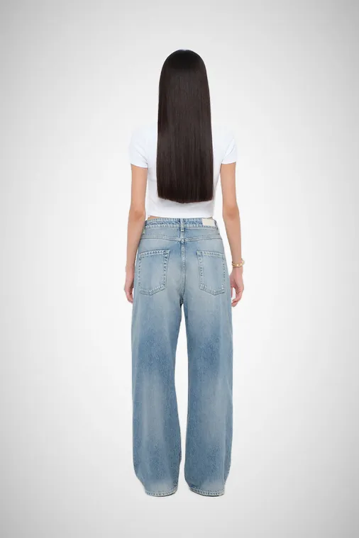 Poppy Wide Leg Medium Waist Jean
