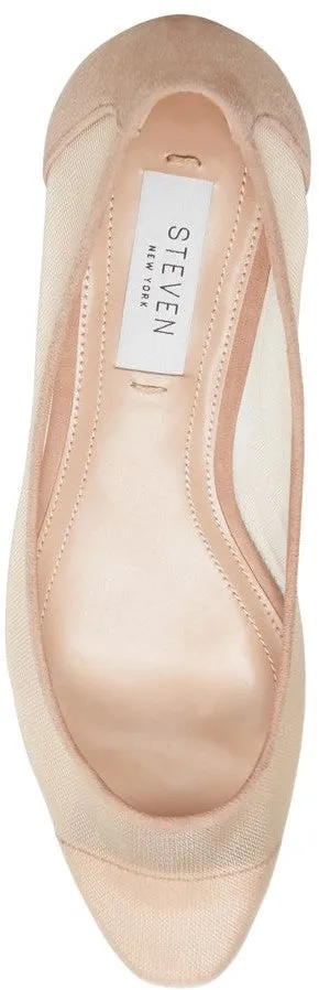 Steve Madden Women's Bridget Slip-In Almond Toe Flat NUDE MULTI