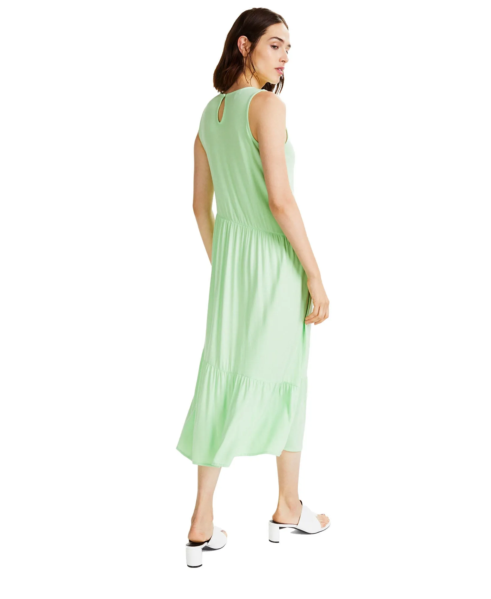 Tiered Midi Sleeveless Dress