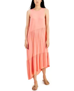 Tiered Midi Sleeveless Dress