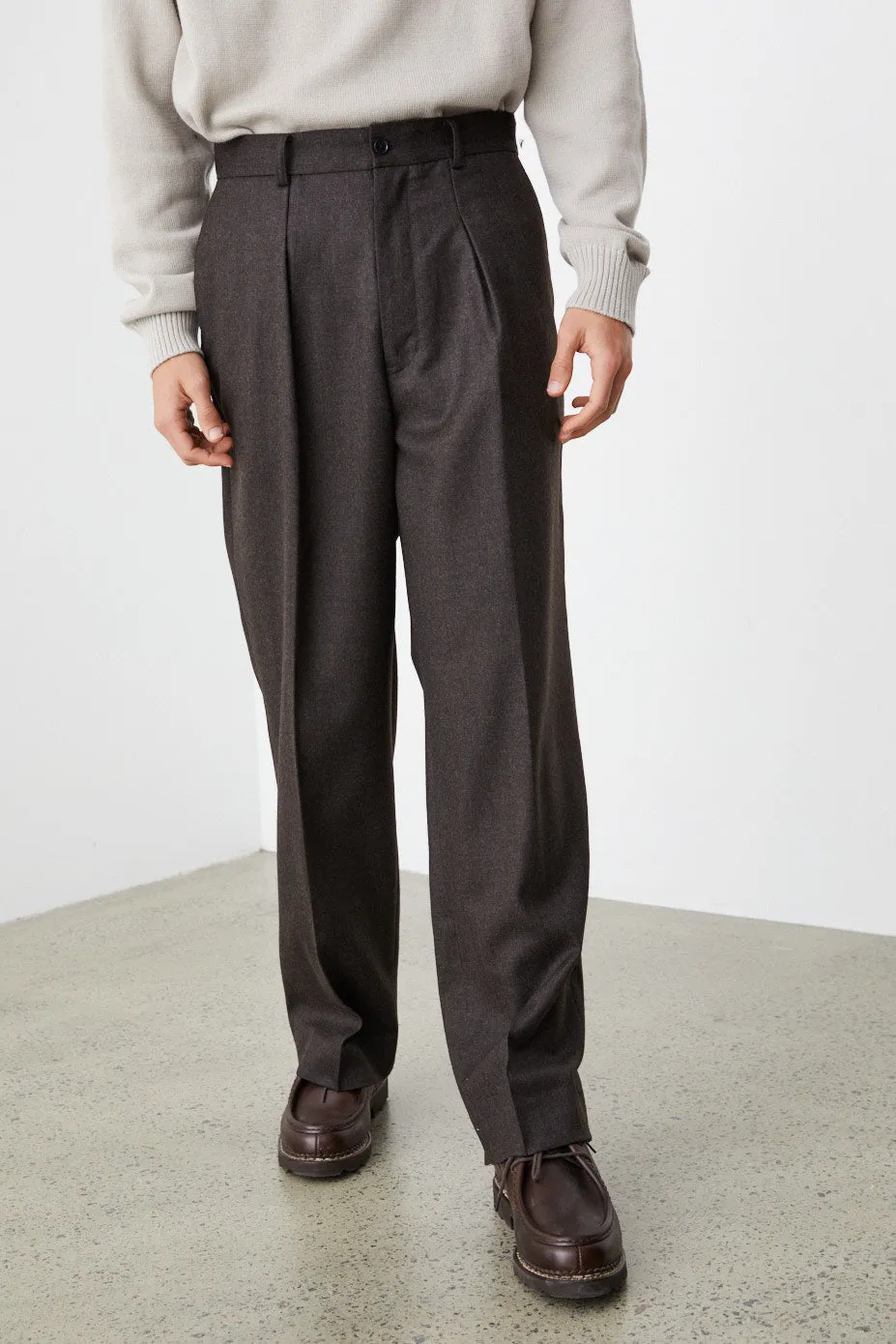 Wide Wool Pants