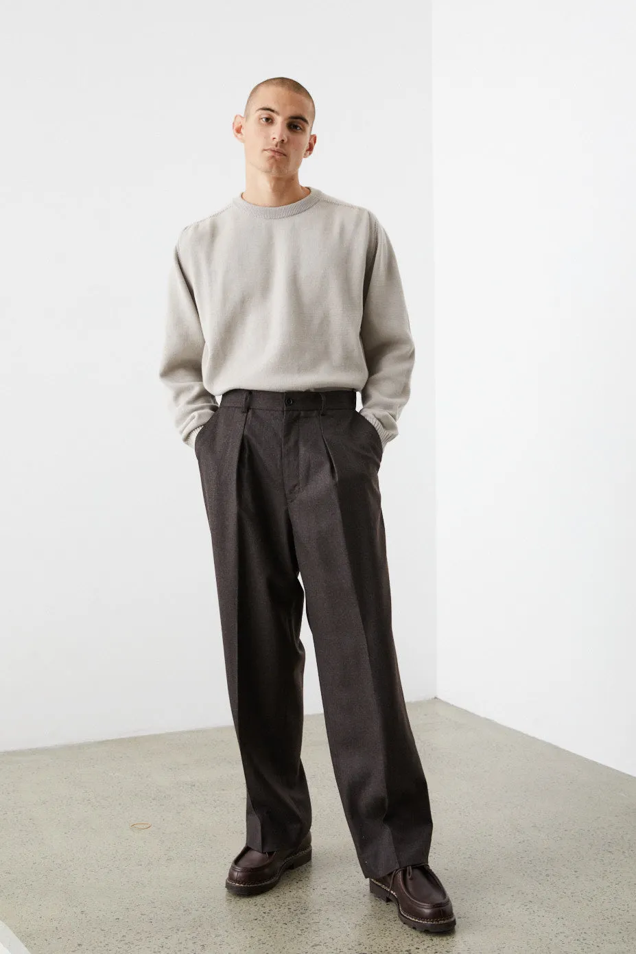 Wide Wool Pants