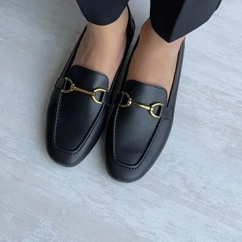 Women's Casual Leather Mules Shoes