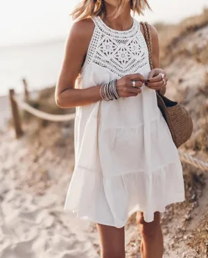 Yana | Crochet Accent Summer Dress