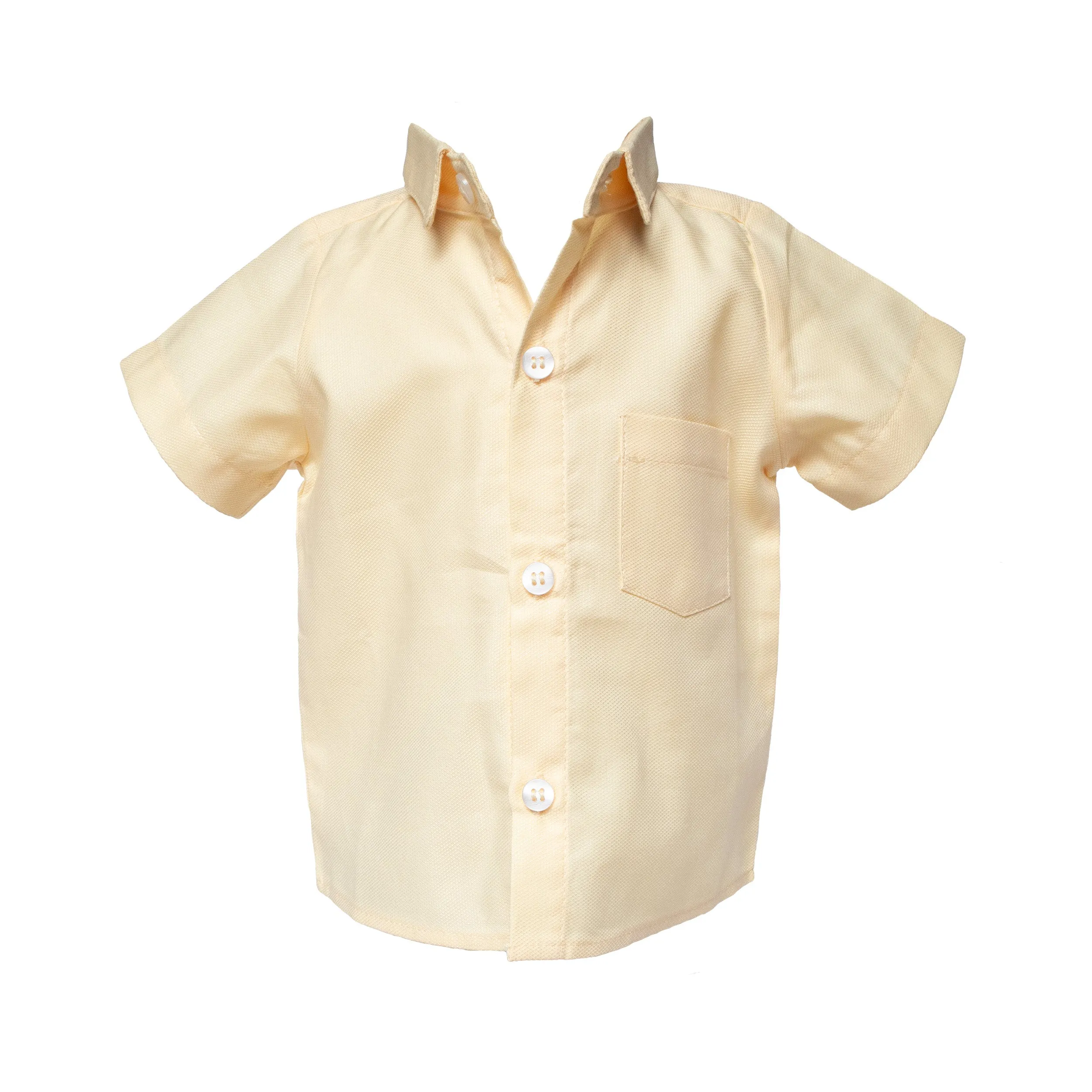 Yellow Pointed Collar Shirt