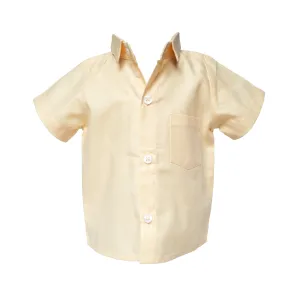 Yellow Pointed Collar Shirt
